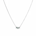 Celeste Green Cluster Necklace