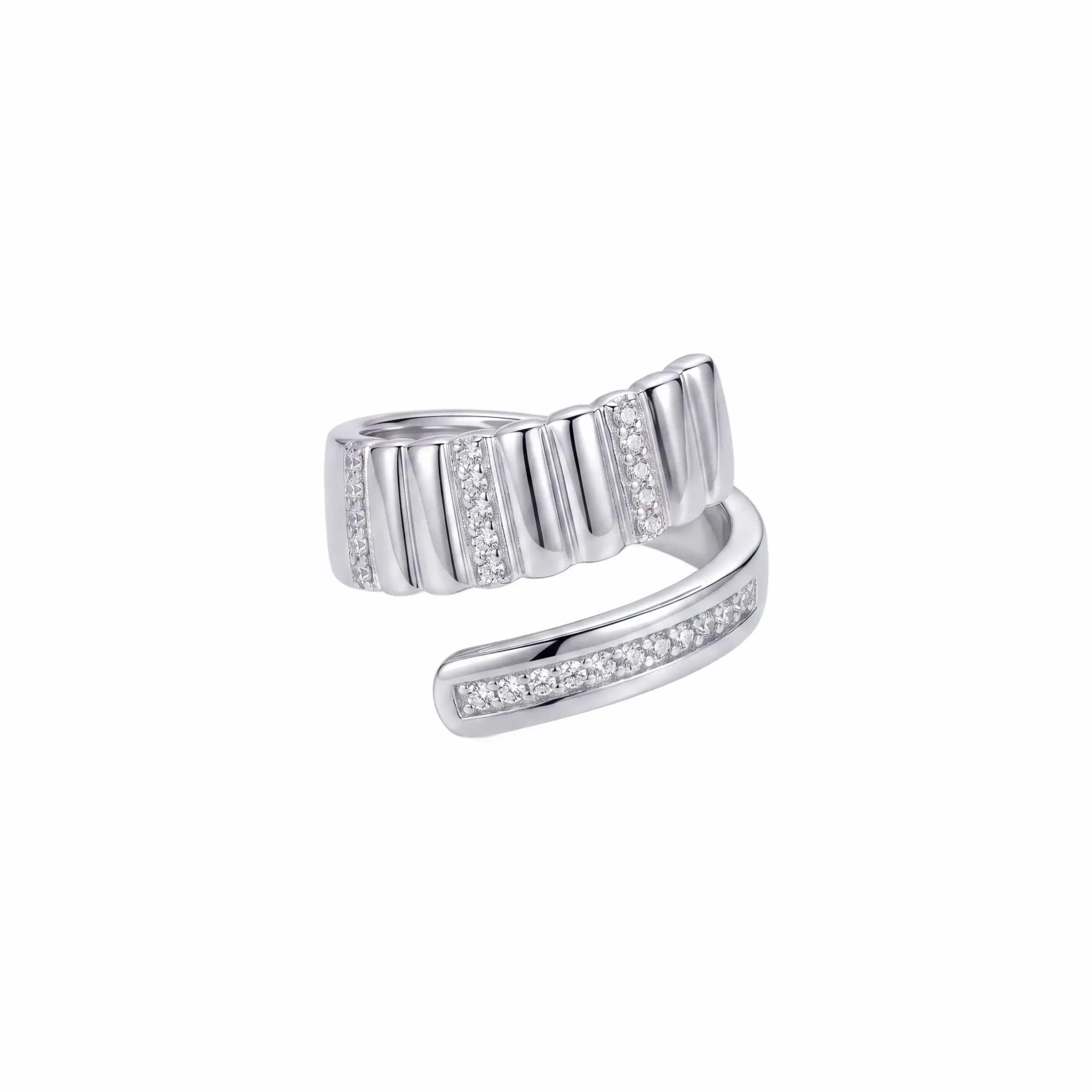 Curve CZ Adjustable Ring
