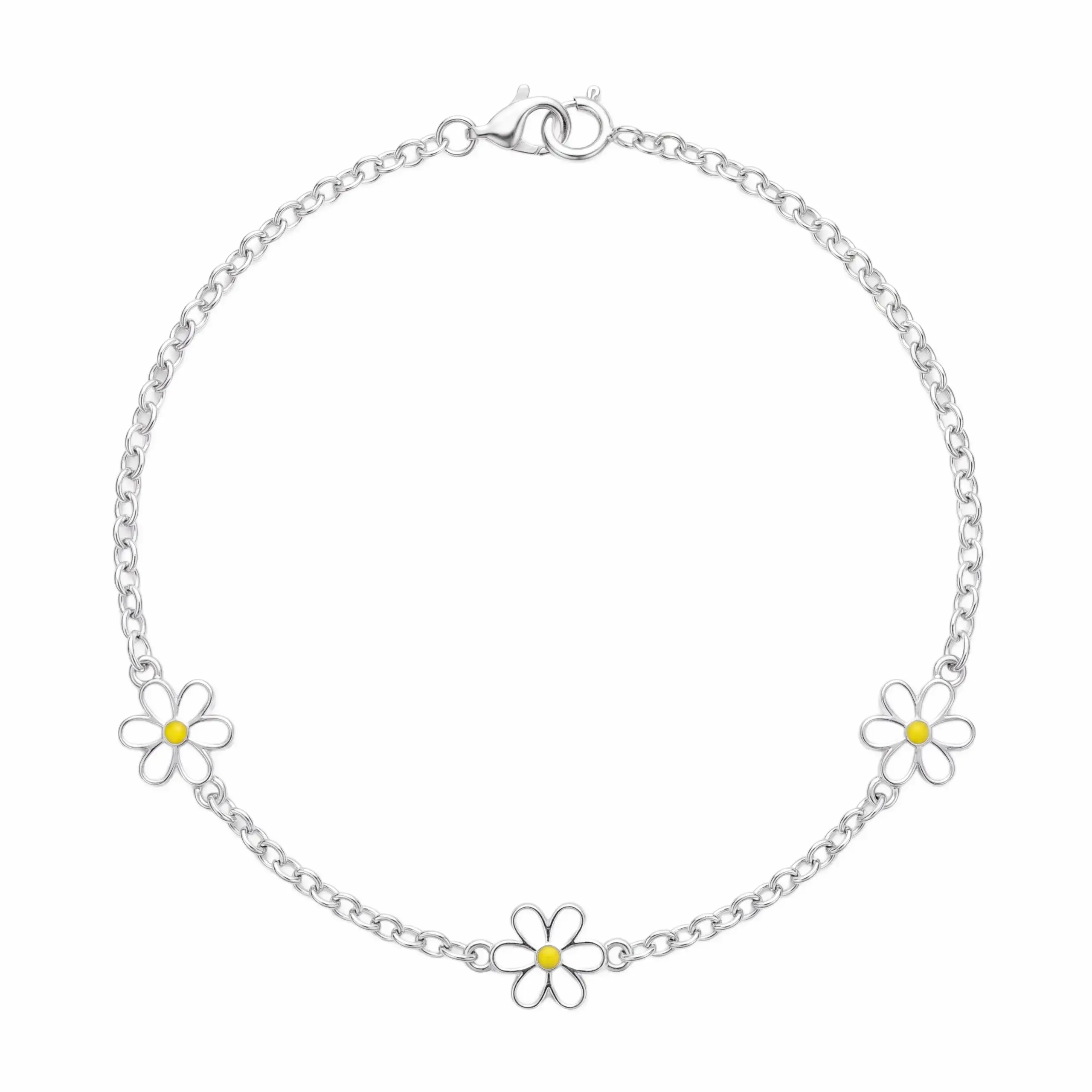 Daisy Bloom Enamel Bracelet