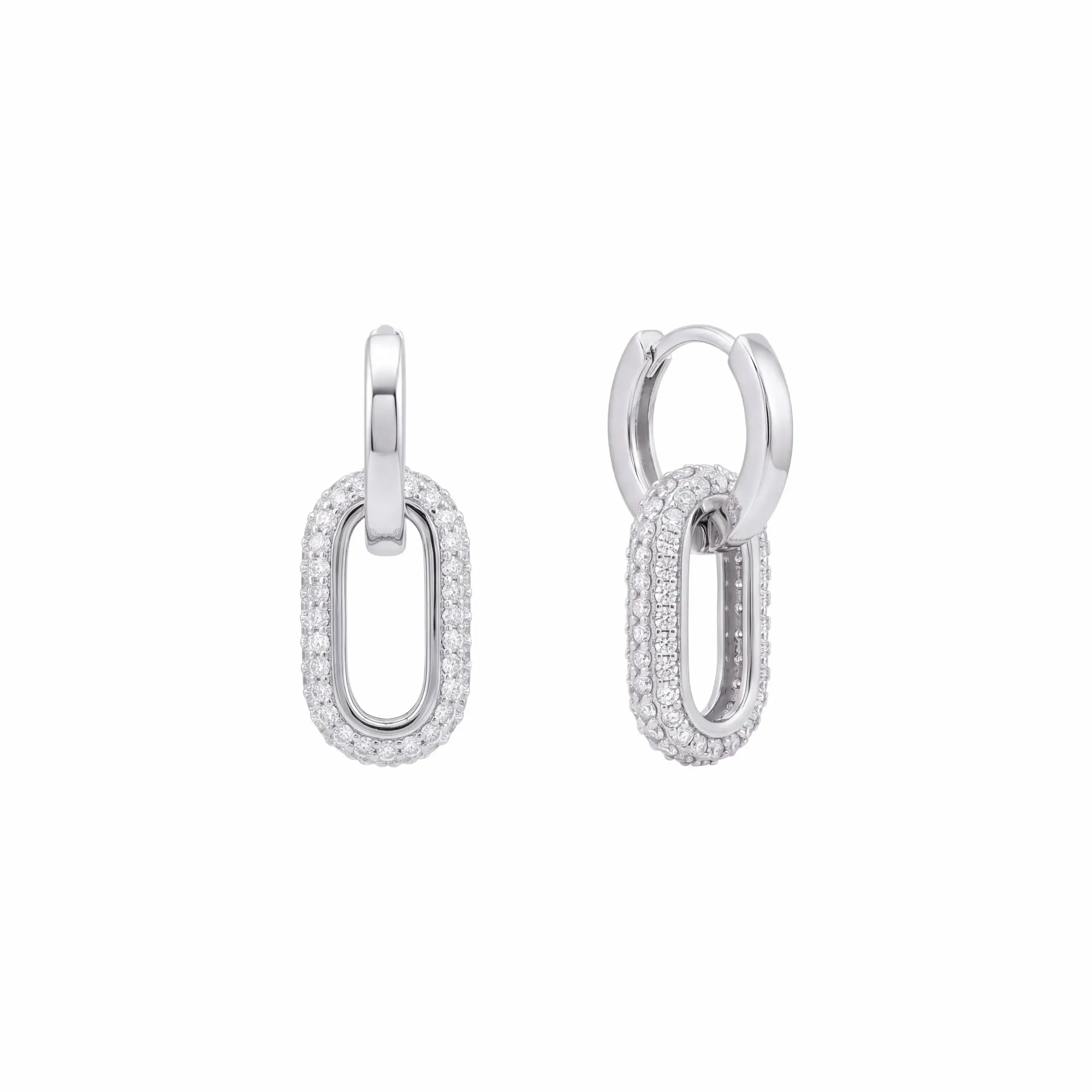 Elara Link Huggie Earring
