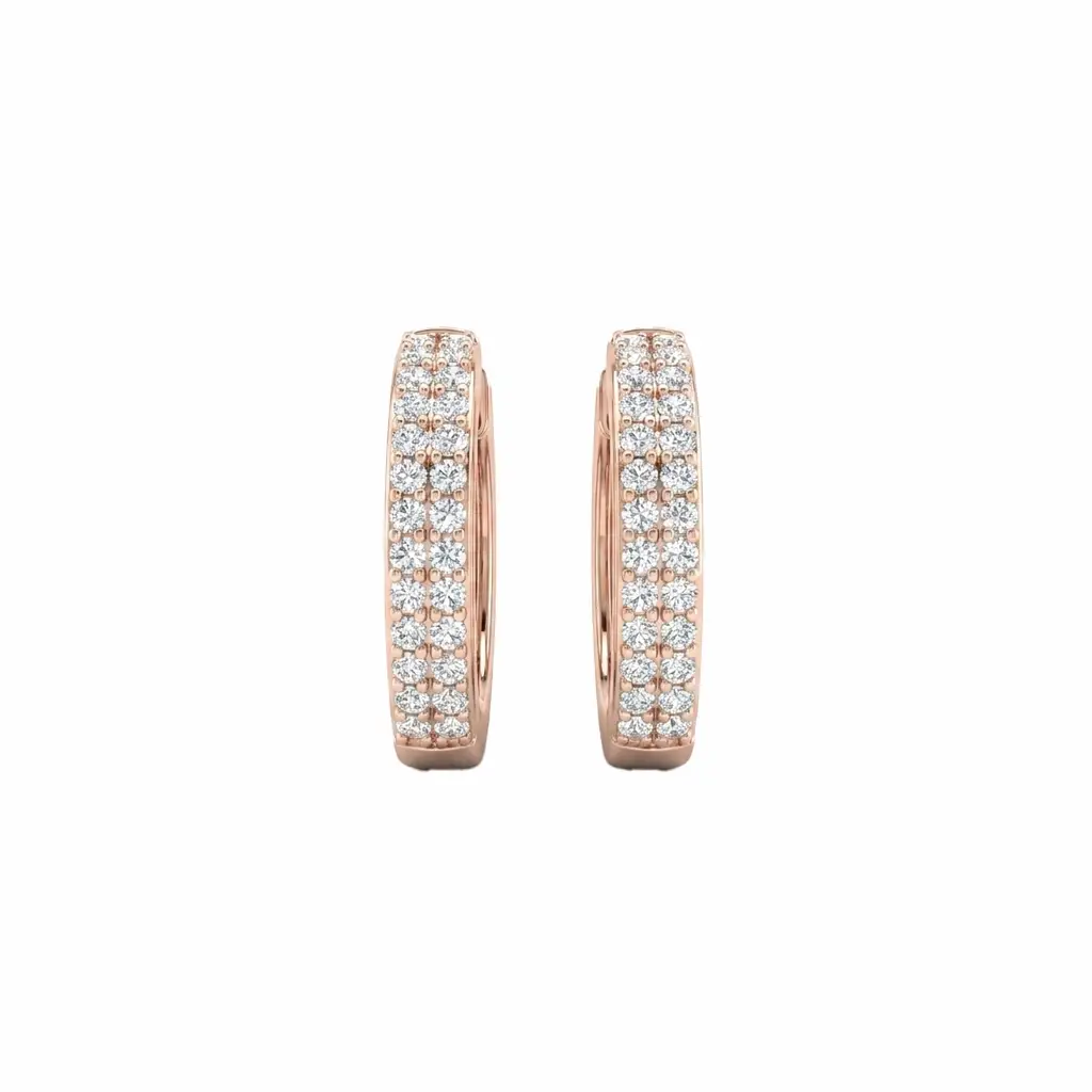 Luna Pave Hoop Earring