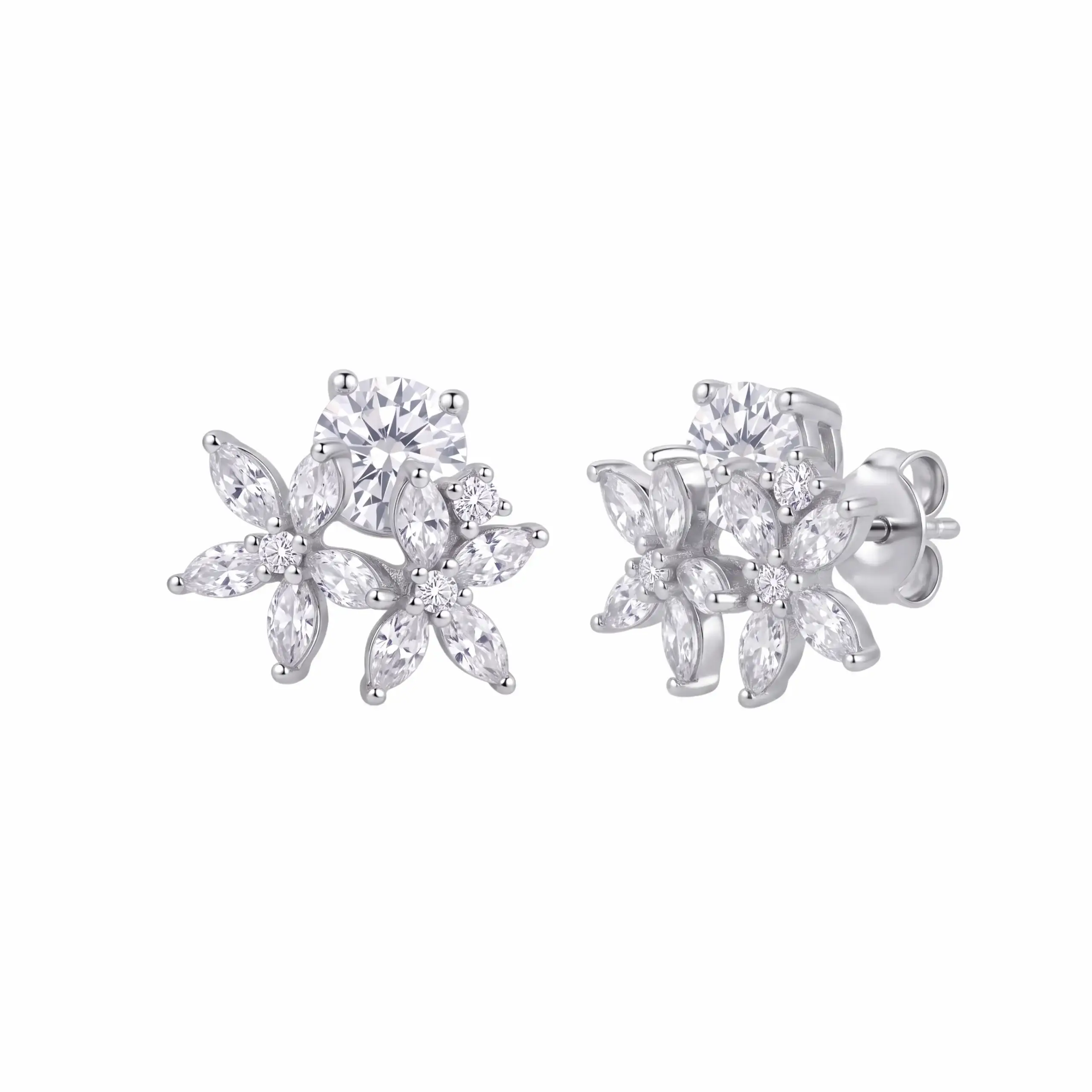 Twin Blossom Stud Earring