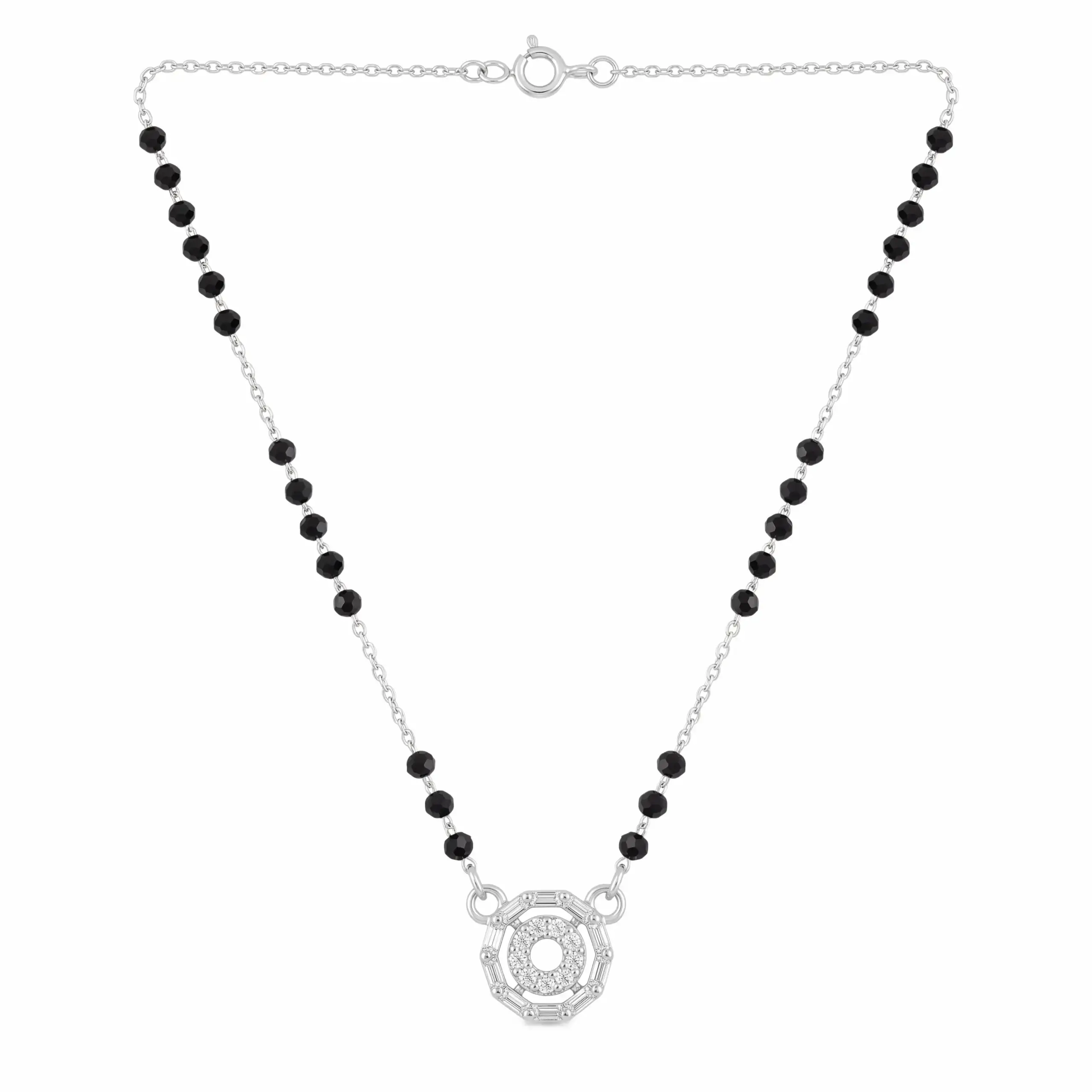 Aurelia Geometric Halo Mangalsutra