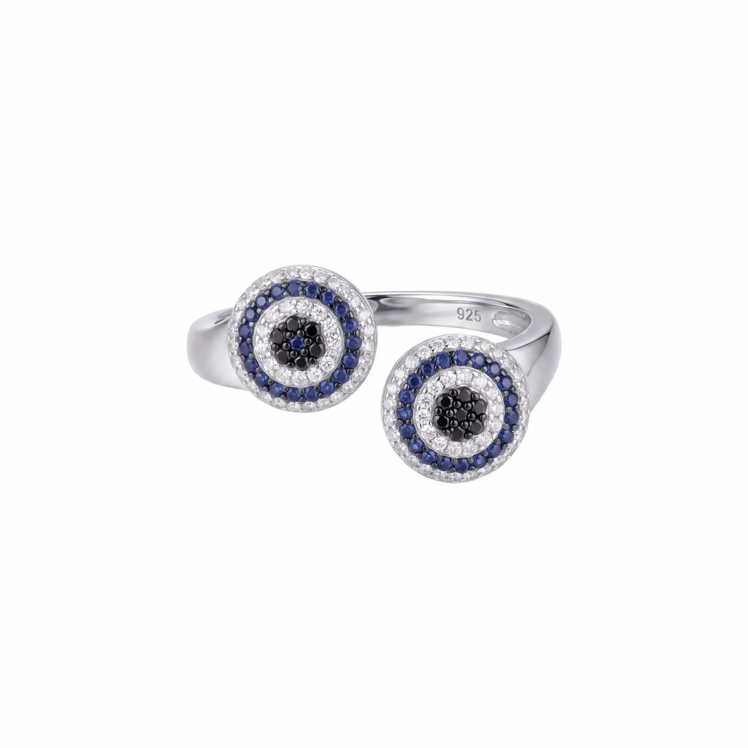 CZ Evil Eye Adjustable Ring